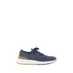 Brunello Cucinelli Blue Cotton Athletic Sneakers
