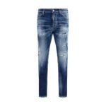 Dsquared² Blue Cotton Slim Fit Jeans
