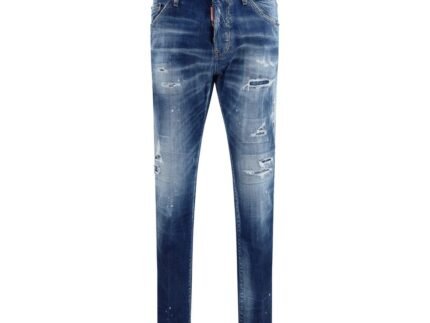 Jeans Dsquared² Albastri Slim Fit din Denim