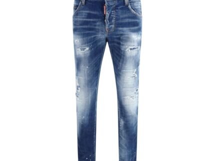 Jeans Dsquared² Albastri Straight-Leg din Denim