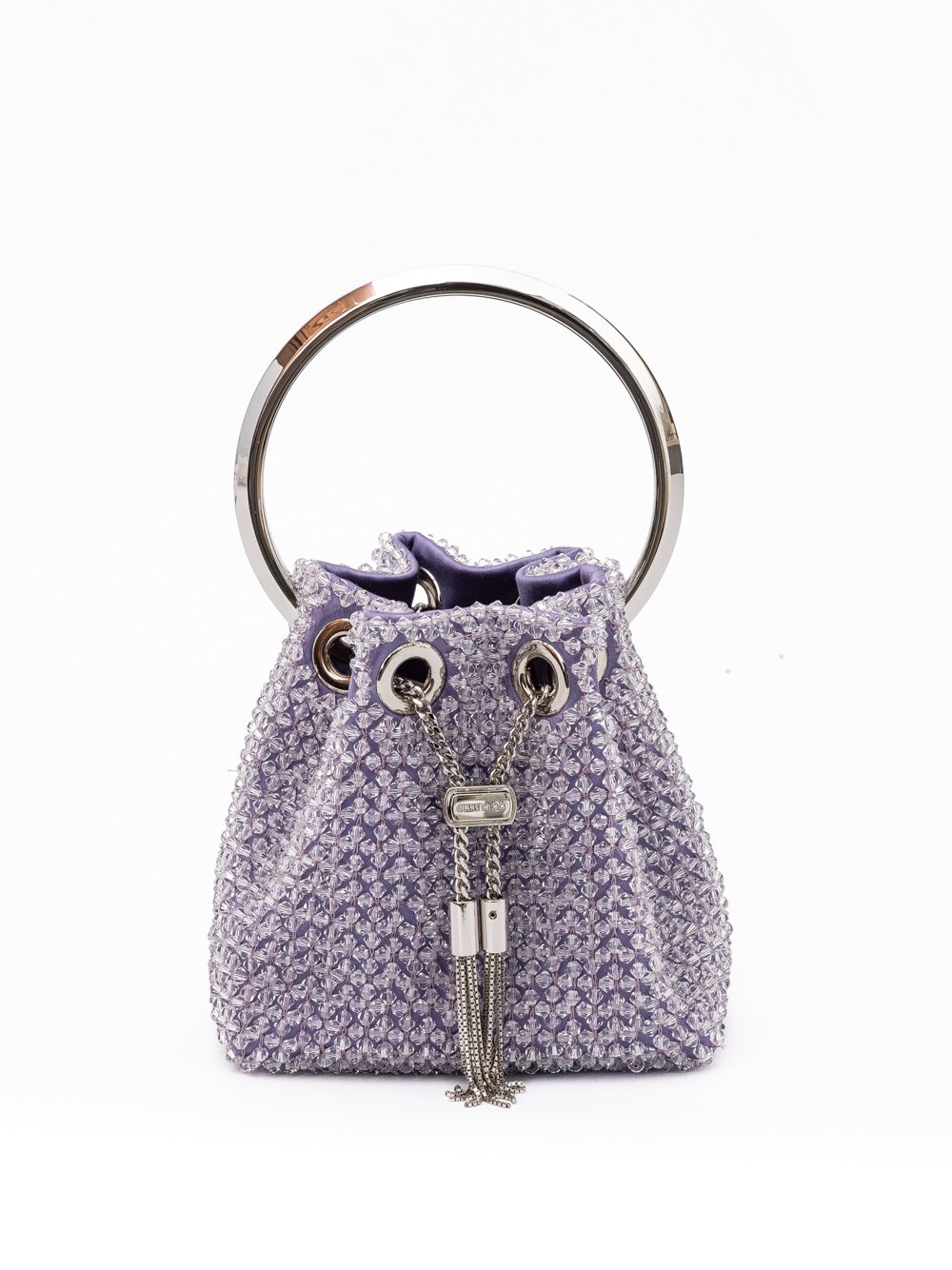 10523033.jpeg Jimmy Choo Light Purple Bon Bon Micro Crystals Bucket - Image 1