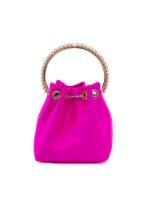 Jimmy Choo Fuchsia Bon Bon Satin Bucket - Image 2