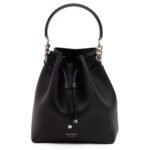Jimmy Choo Black Bon Bon Leather Bucket