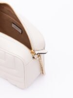 Jimmy Choo White Leather Avenue Camera Crossbody Bag - Image 4