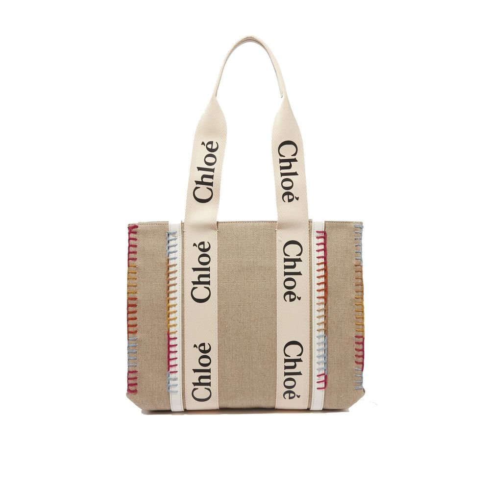 10530497.jpeg Chloé Beige Wool Tote Bag - Image 1