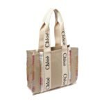 Chloé Beige Wool Tote Bag - Image 2