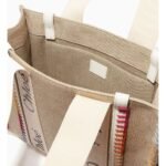 Chloé Beige Wool Tote Bag - Image 3