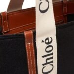 Chloé Black Wool Tote Bag - Image 4