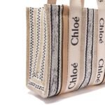 Chloé Beige Linen Tote Bag - Image 3