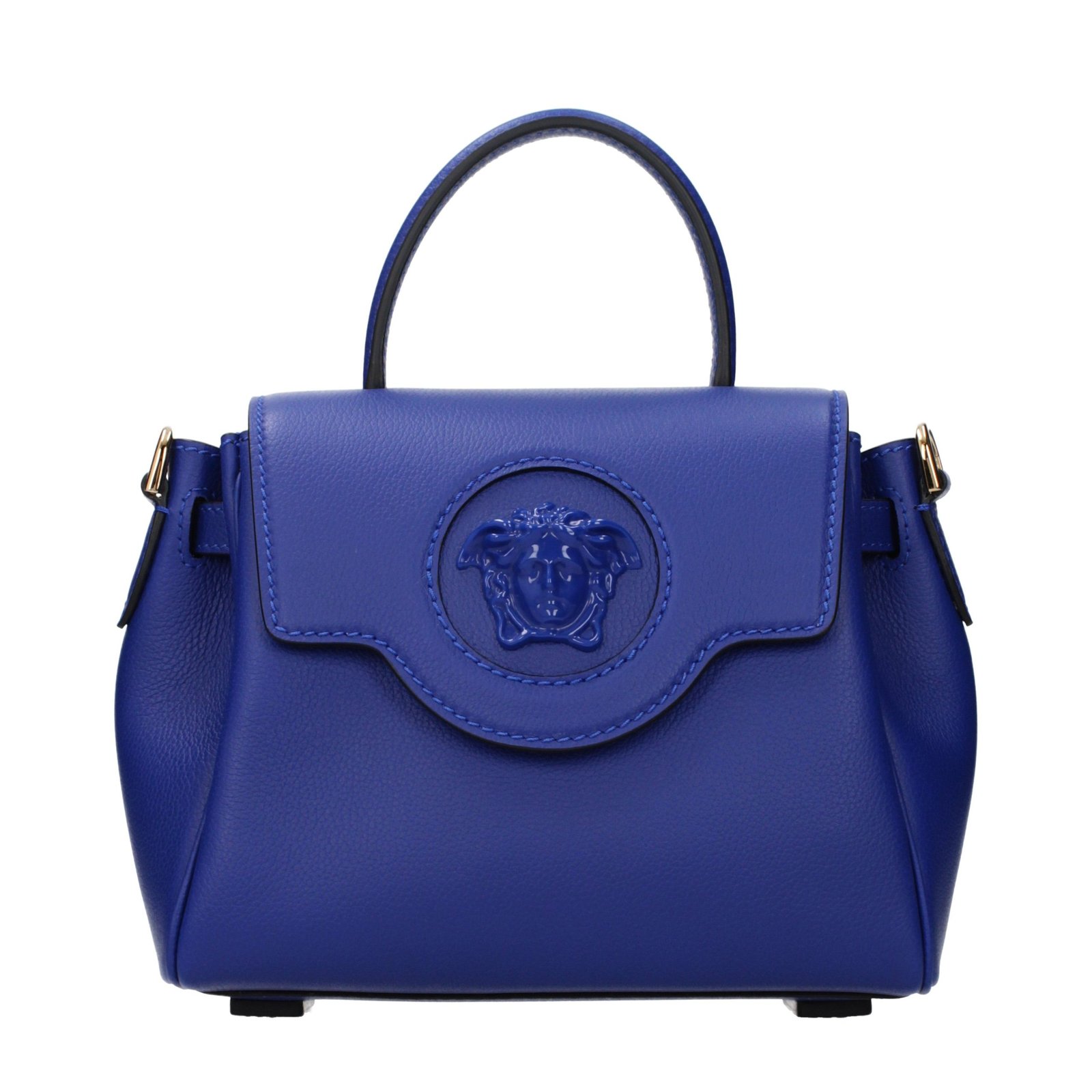 10540774-1.jpeg Versace Blue Leather Handbag - Image 1