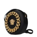 Versace Black Leather Crossbody Bag - Image 2