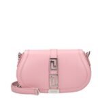 Versace Pink Leather Shoulder Bag