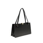 Versace Black Calf Leather Bos Taurus Shoulder Bag - Image 3
