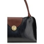 Versace Black Calf Leather Bos Taurus Shoulder Bag - Image 4