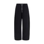 Alexander Wang Black Cotton Athletic Pants