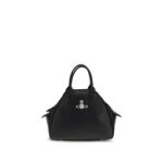 Vivienne Westwood Black Calf Leather Bos Taurus Shoulder Bag