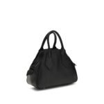 Vivienne Westwood Black Calf Leather Bos Taurus Shoulder Bag - Image 3