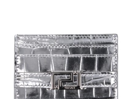 Portofel Carduri Versace Gri din Piele