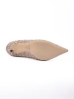 Jimmy Choo Light Bronze Crystal Love 85 Pumps - Image 4