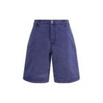 Jacquemus Blue Cotton Bermuda Shorts