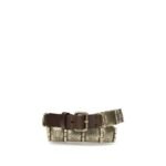 Etro Brown Calf Leather Bos Taurus Regular Belt