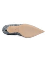 Jimmy Choo Silver Coarse Glitter Degrade Agnes Pumps - Image 2