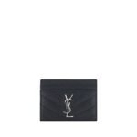 Saint Laurent Black Calf Leather Bos Taurus Wallet