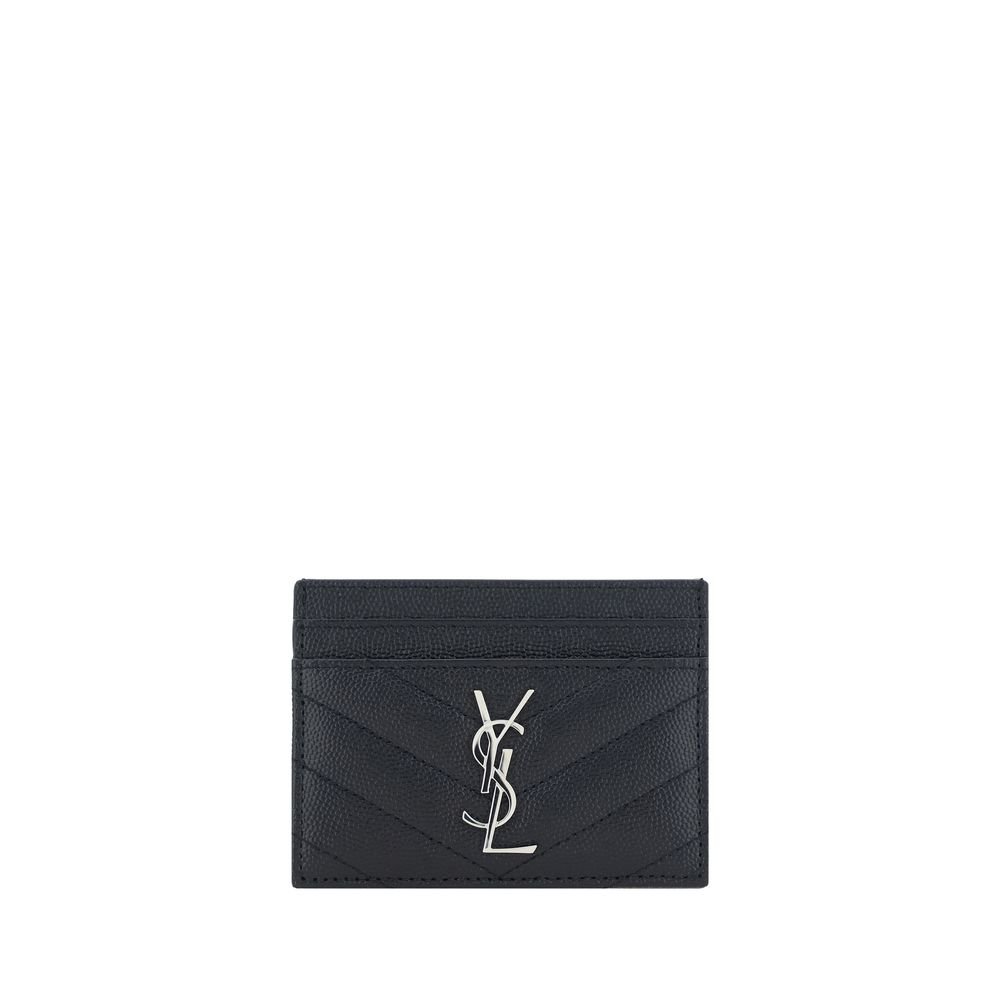 10545768.jpeg Saint Laurent Black Calf Leather Bos Taurus Wallet - Image 1