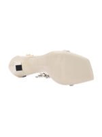 Jimmy Choo White Patent Leather Verity 100 Sandals - Image 4
