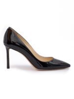 Jimmy Choo Black Patent Leather Romy 85 Pumps