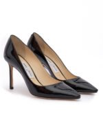 Jimmy Choo Black Patent Leather Romy 85 Pumps - Image 2