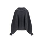 Hanorac Balmain Gri Oversized din Lână - imagine 2