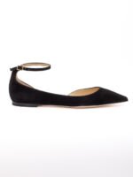 Jimmy Choo Black Suede Leona Ballet Flat