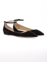 Jimmy Choo Black Suede Leona Ballet Flat - Image 2