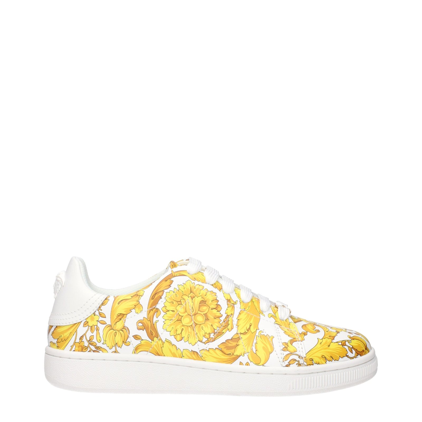 10551995.jpeg Versace White Leather Sneakers - Image 1