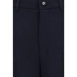 Gucci Blue Viscose Casual Pants - Image 3