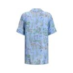 Gucci Blue Silk Pattern Shirt - Image 2