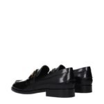 Versace Black Leather Slip-On Loafers - Image 4