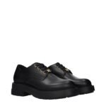 Versace Black Leather Oxfords And Derbies - Image 2