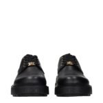 Versace Black Leather Oxfords And Derbies - Image 3