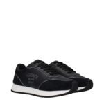 Versace Black Leather Low Top Sneakers - Image 2