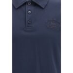 Burberry Blue Cotton Polo Shirt - Image 3