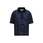 Ami Paris Blue Cotton Polo Shirt