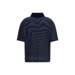 Ami Paris Blue Cotton Polo Shirt - Image 2