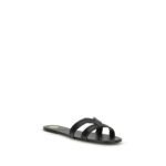 Saint Laurent Black Calf Leather Bos Taurus Sandals - Image 2