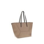 Brunello Cucinelli Beige Cotton Shoulder Bag - Image 2