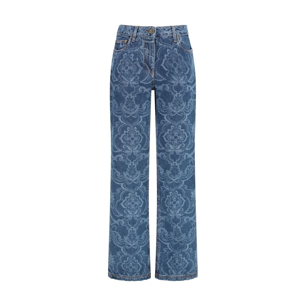 10558994.jpeg Etro Blue Cotton Flared Jeans - Image 1
