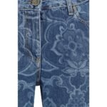 Etro Blue Cotton Flared Jeans - Image 3