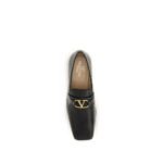 Valentino Garavani Black Goatskin Slip-On Loafers - Image 4