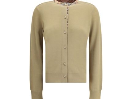 Burberry Brown Wool Cardigan